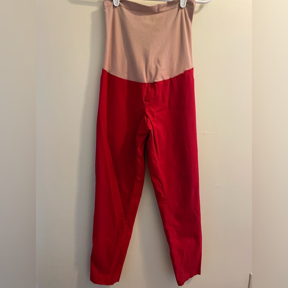 Motherhood Maternity Size Large Red Pants